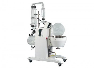 Buchi Rotavapor R-250 Large-Scale Rotary Evaporator Double Reflux Condenser 20L Evaporating and 20L Receiving Flask With Flask Outlet Suction