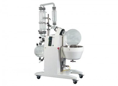 Buchi Rotavapor R-250 Large-Scale Rotary Evaporator Double Reflux Bullfrog Condenser 20L Evaporating Flask and Dual 20L Receiving Flasks Without Flask Outlet Suction