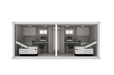20' Relocatable Double Room Clinic without medical equipment