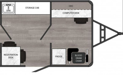 Featherlite 20-Foot Mobile Medical Testing Lab, without Water or Power
