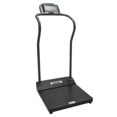Healthometer 3001KL-AMX Antimicrobial Digital Platform Scale W/ Extended Handrails
