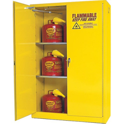 Eagle 4510 Self-Closing 2-Door Flammable Safety Cabinet W/ 45-Gallon Capacity