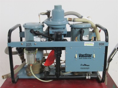 Air Techniques 4-HP Vac Star 80H HydroMiser Dual Dental Vacuum System (With Recycler)
