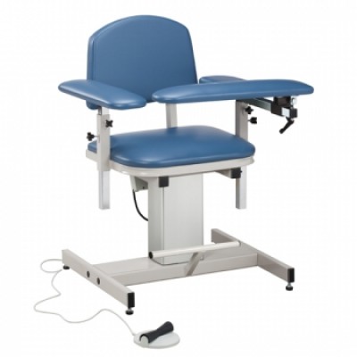 Clinton Power Series 6341 Blood Drawing Chair with Padded Arms | 375 lb Capacity