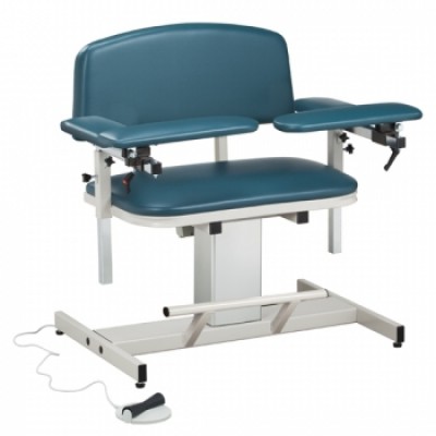 Clinton Power Series 6351 Blood Drawing Chair W/Padded Arms - Extra Wide | 375 Lb Cap.