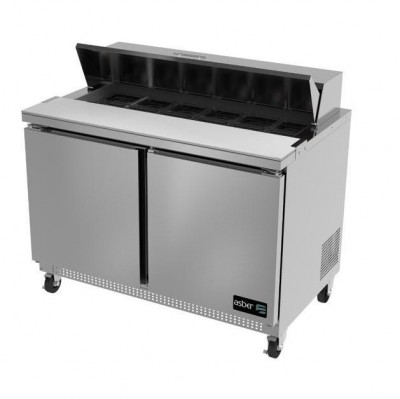 Asber USA 2 Door Sandwich Salad Prep Table 60