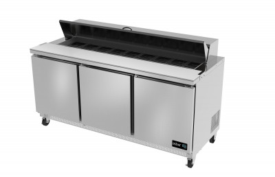 Asber USA 3 Door Sandwich Salad Prep Table 72