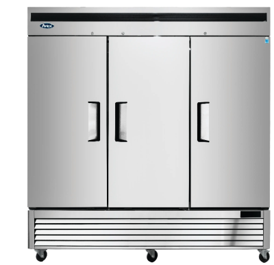 Atosa MBF8508GR Bottom-Mount 3-Section Stainless Steel Refrigerator, 81