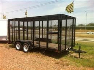 BIG TEX 50T2 5K TAND.TRASH TRL.(77X16) WOOD FLR,1-ELEC.BRK,SPMT