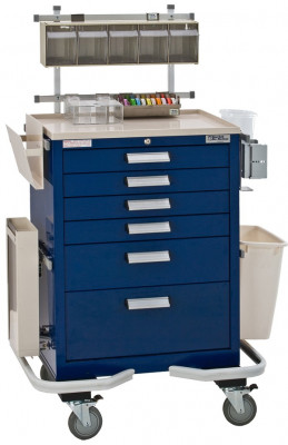 BLUE BELL BAC-27 ANESTHESIA CART PACKAGE, KEY LOCK