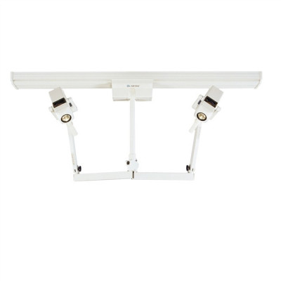 BURTON CS316DT COOL SPOT II FASTTRAC CEILING MOUNT LIGHT W/ DOUBLE HEAD + SINGLE TROLLEY