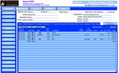 Biomedical Equipment Asset and Risk Management Software, V4.2