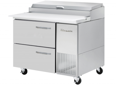 Blue Air BAPP44-D2-HC All Stainless Pizza Prep Table with 2 Drawers