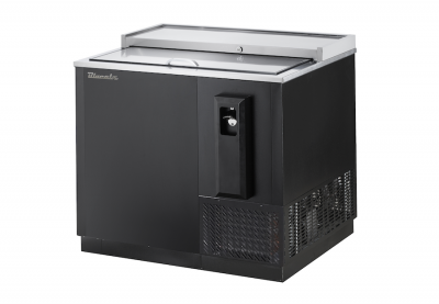 Blue Air BBC-36B-HC Bottle Cooler 1 slide top, Black Finish Exterior, W36in.