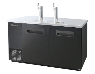 Blue Air BDD59-2S-HC 2 Doors Keg cooler, S/Steel Exterior, 2 1/2 Barrels W59in.