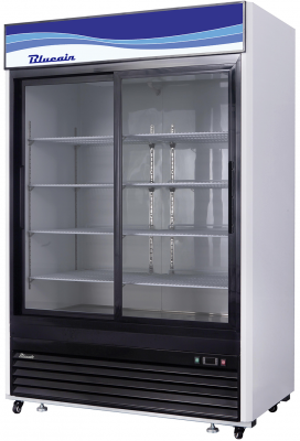 Blue Air BKGM48SL-HC 48 CuFt. 2 Glass Door Refrigerator (Sliding)