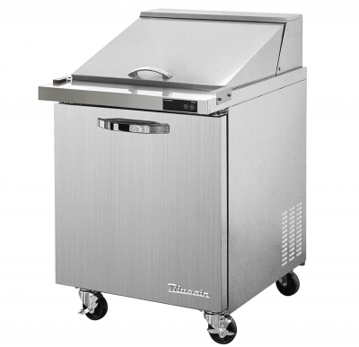 Blue Air BLMT28-HC 1 Door All Stainless Prep. Table with 12 Pans / Mega top, 28in.
