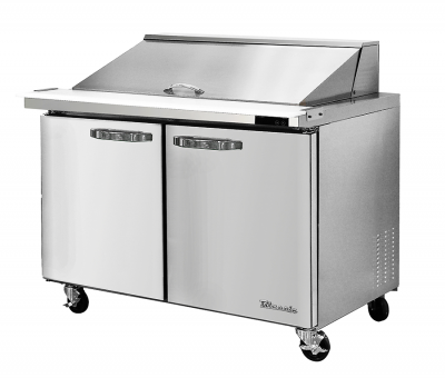 Blue Air BLMT36-HC 2 Doors All Stainless Prep. Table with 15 Pans / Mega top, 36in.