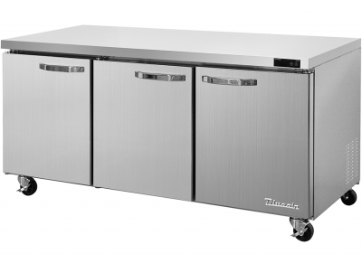 Blue Air BLUR72-HC 3 Doors All Stainless Under-counter Refrigerator / 72in.