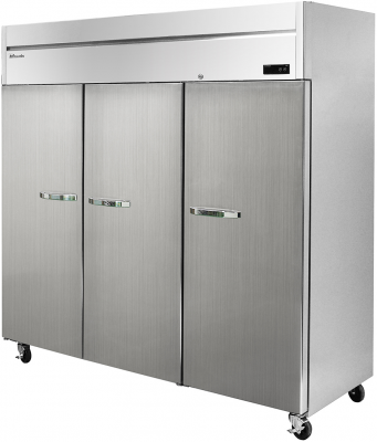 Blue Air BSF72T-HC 3 Solid Doors Stainless Freezer, Top Mounted