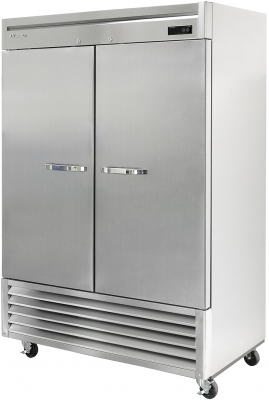 Blue Air BSR49-HC 2 Solid Doors Stainless Refrigerator, Bottom Mounted