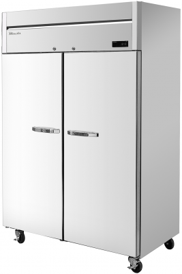 Blue Air BSR49T- HC 2 Solid Doors Stainless Refrigerator, Top Mounted