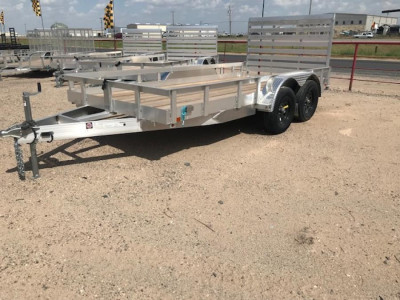 COM6 6 X 14 WOOD FLOOR ALUMINUM 7K UTILTY TRAILER