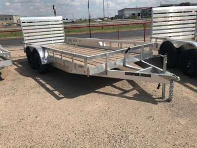 COM6 6 X 16 WOOD FLOOR ALUMINUM 7K UTILTY TRAILER