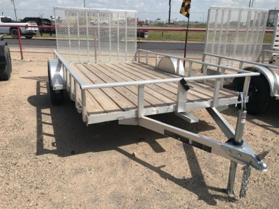 COM7 7 X 12 WOOD FLOOR ALUMINUM UTILTY TRAILER