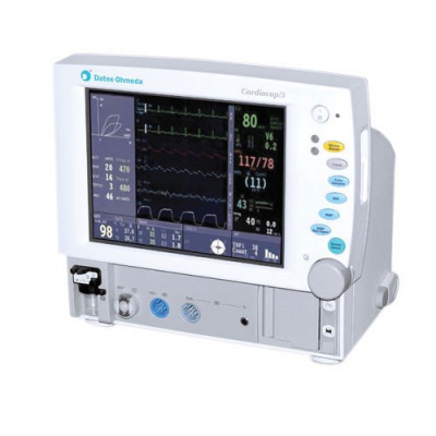 Datex Ohmeda CardioCap5 w/ CO2, NIBP, SPO2, ECG & Printer