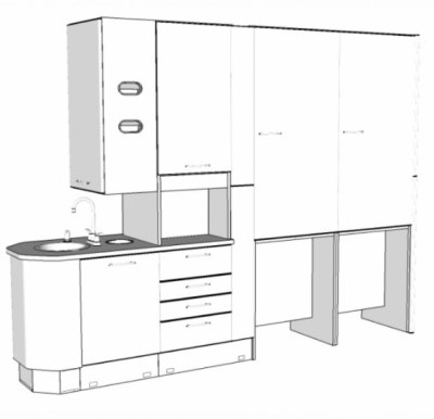 DuraPro Elite Central Island Treatment Console - Complete