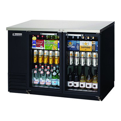 Everest EBB48G-24 2 Glass Door Back Bar Cooler, 48