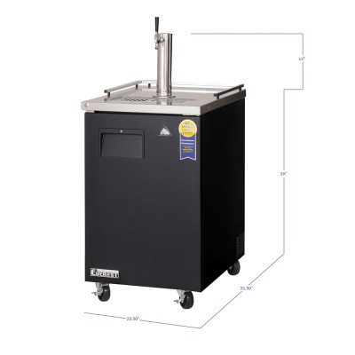 Everest EBD1 1 Keg Direct Draw Beer Dispenser, 23