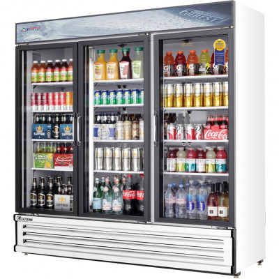 Everest EMSGR69 3 Door Refrigerator Merchandiser (Swing), 69 cu ft