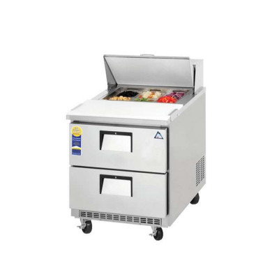 Everest EPBNR1-D2 1 Section 2 Drawer Sandwich Prep Table, 27 1/2in.