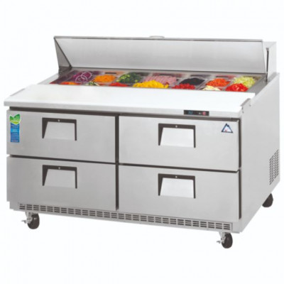 Everest EPBNR2-D4 2 Section 4 Drawer Sandwich Prep Table, 47 1/2in.