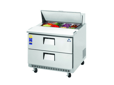 Everest EPBNSR2-D2 1 Section 2 Drawer Sandwich Prep Table, 35 1/2in.