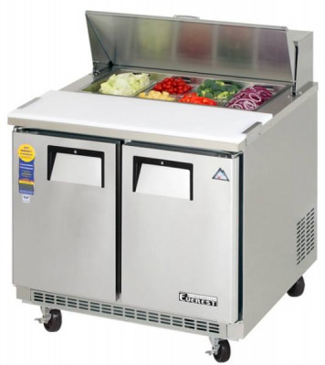 Everest EPBNSR2 2 Door Sandwich Prep Table, 35 1/2in.
