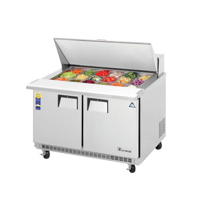 Everest EPBR2 2 Door Sandwich Prep Table, 47 1/2in. (Mega Top)