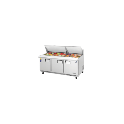 Everest EPBR3 2 Door Sandwich Prep Table, 71 1/2in. (Mega Top)