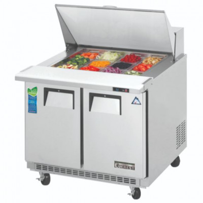Everest EPBSR2 2 Door Sandwich Prep Table, 35 1/2in. (Mega Top)