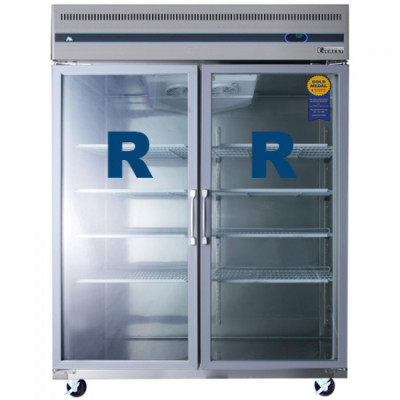 Everest ESGWR2 2 Wide Glass Door (Swing)  Refrigerator, 59in.