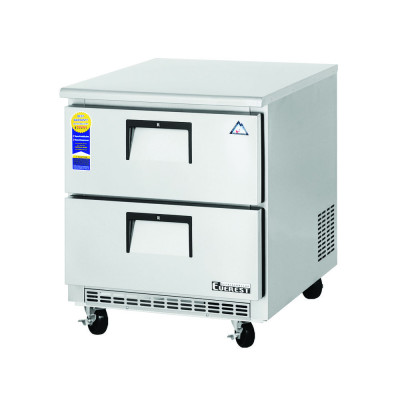 Everest ETBR1-D2 1 Section 2 Drawer Undercounter Refrigerator, 27 1/2in.