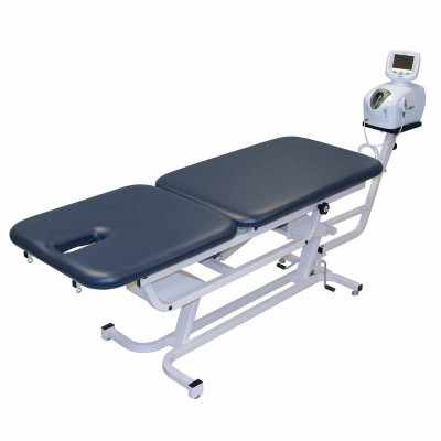 FEI 00-6870FC TX TTET-200 traction table w/pedastal, electric Hi-Lo w/footswtich and casters.