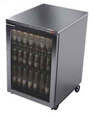 Fagor 24 SS w/glass door Back Bar Cooler- 415 Cans, FBB-24GS