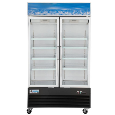 Fagor 2 Glass Door Commercial Series Refrigerator 30.5 W 23 cu.Ft QVR-2G