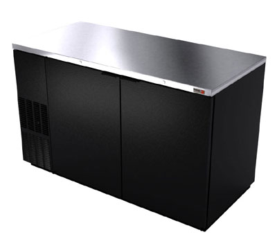 Fagor 59 Black-Finish Back Bar Cooler- 852 Cans, FBB-59