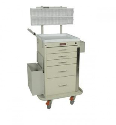 HARLOFF MINI LINE LATEX-FREE PHLEBOTOMY CART W/ 12-YEAR WARRANTY. 6-Drawer