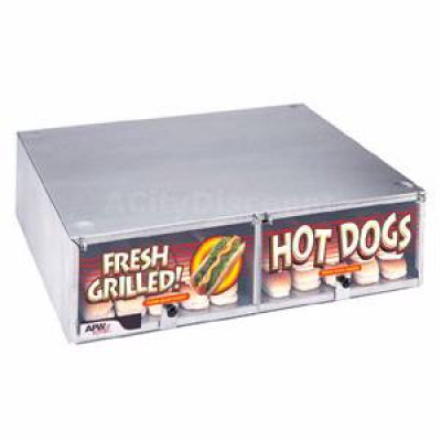 Hot Dog Bun Cabinet with 