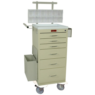 Harloff Mini Line Latex-Free Phlebotomy Cart W/ 12-Year Warranty
